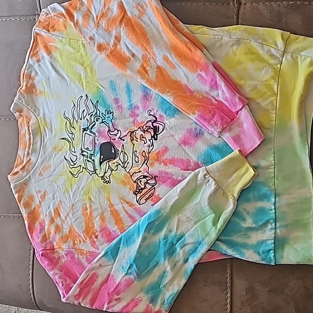 Nickelodeon Rugrats (Chuckie Finster) Tie-Dye Sweatshirt- Medium
